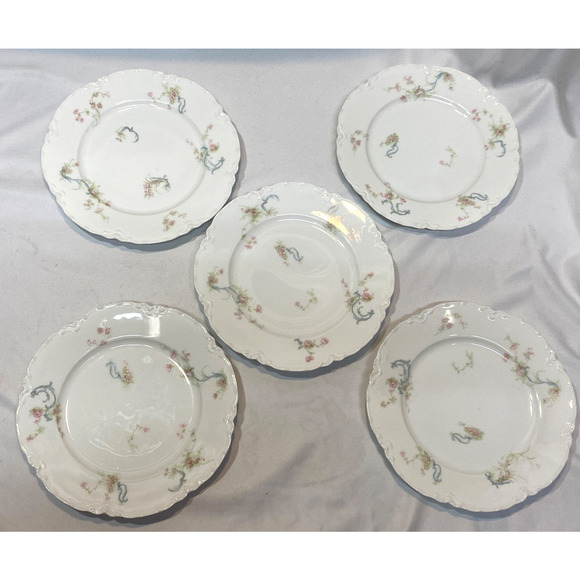 Haviland Schleiger Limoges France Set of 5 Salad Plates 7.5 - Picture 1 of 7
